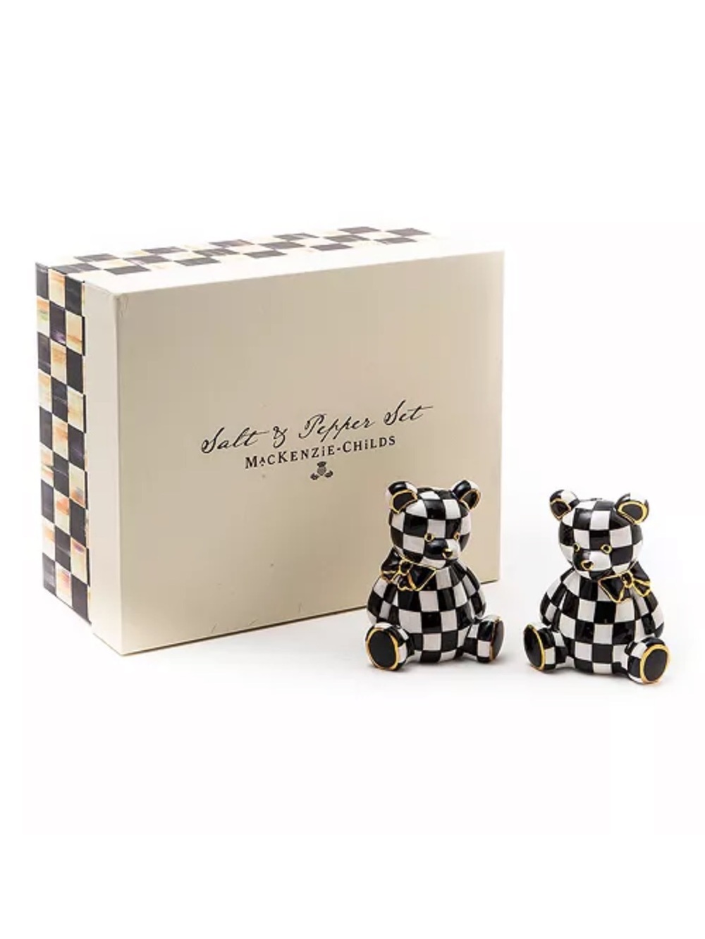 MACKENZIE-CHILDS Courtly Bear Salt & Pepper Shaker